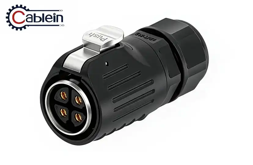 LP24 4-Pin Solder-Type Aviation Connector